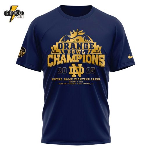 Notre Dame Fighting Irish Orange Bowl Champions T-Shirt 2025 V2 – Premium Fan Edition