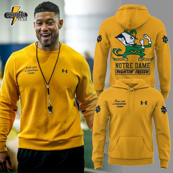 Notre Dame Football Hoodie "Play Like A Champion" Edition - Irish Pride Gear