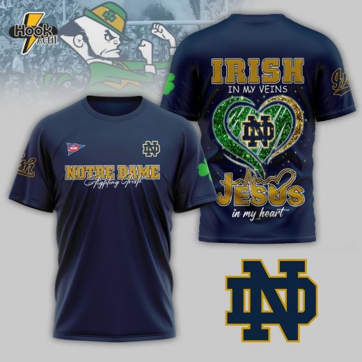 Notre Dame Irish & Faith 3D Graphic Shirt