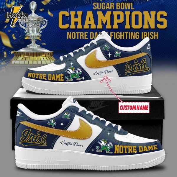 Notre Dame Sugar Bowl Champions AF1 Shoes - Exclusive Limited Edition Sneakers