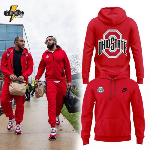 Ohio State Football Bold Red Hoodie