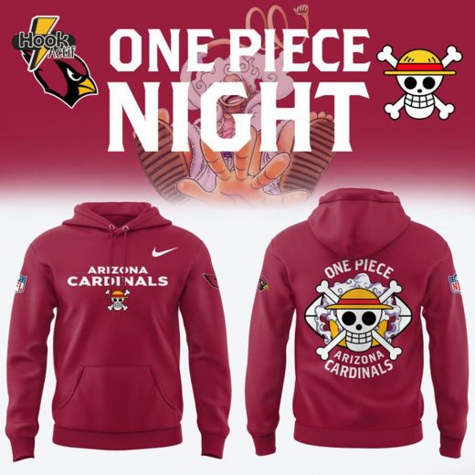 One Piece x Arizona Cardinals Hoodie | Fan Limited Edition