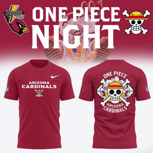 One Piece x Arizona Cardinals T-Shirt | Unique Design