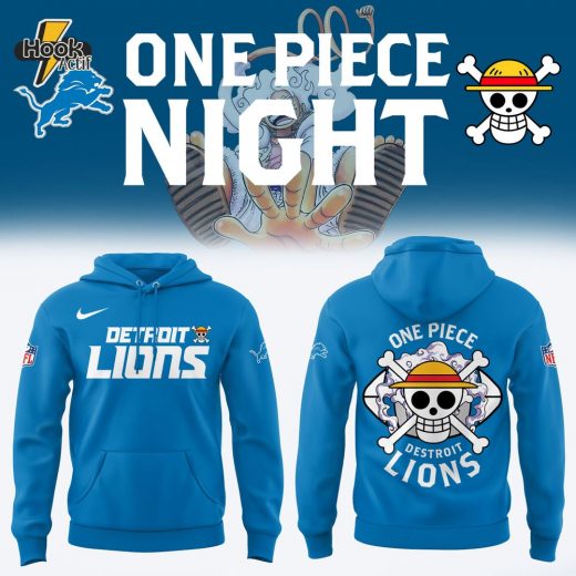 One Piece x Detroit Lions Hoodie Limited Edition