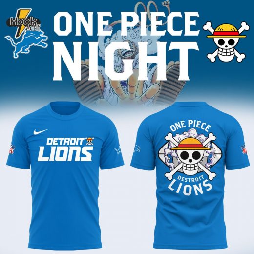 One Piece x Detroit Lions T-Shirt Limited Edition