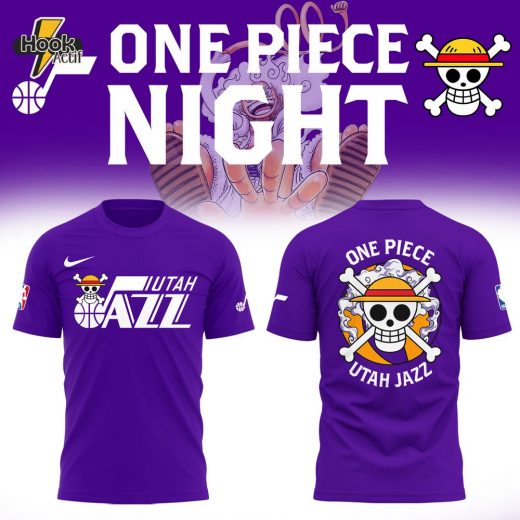 One Piece x Utah Jazz Collaboration T-Shirt