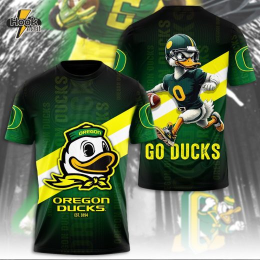 Oregon Ducks Football 3D Graphic Tee