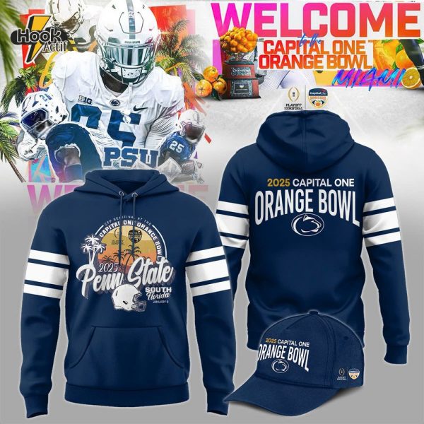 Penn State Orange Bowl Champions Hoodie Blue - NCAA Fan Edition