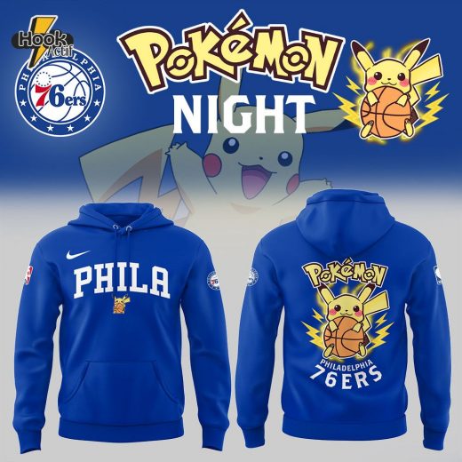 Philadelphia 76ers Pokémon Special Hoodie 2025