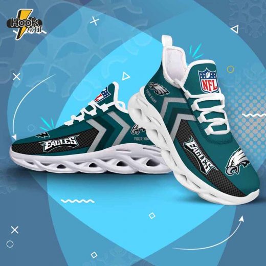 Philadelphia Eagles Personalized Max Soul Sneakers V08