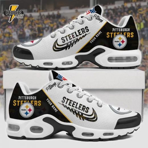 Pittsburgh Steelers Custom Name Sport Shoes Ver 28 – Personalized NFL Sneakers