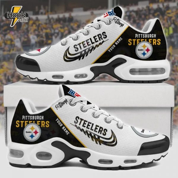 Pittsburgh Steelers Custom Name Sport Shoes Ver 28 - Personalized NFL Sneakers