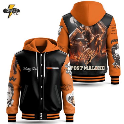 Post Malone Hooded Baseball Jacket