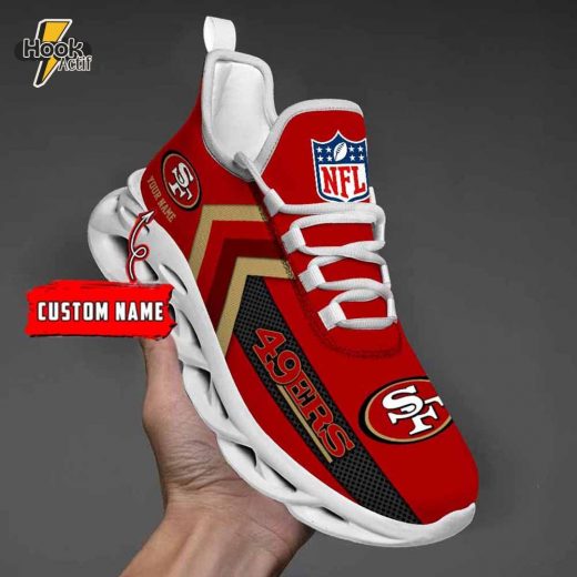 San Francisco 49ers Custom Name Max Soul Shoes V08 Edition