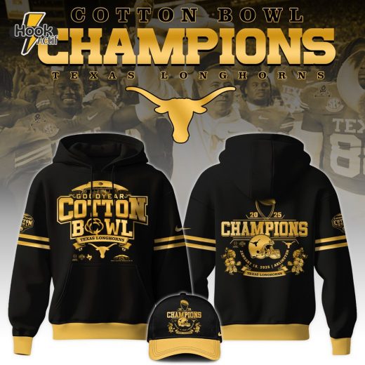 Texas Longhorns Cotton Bowl Champions Hoodie 2025 – Premium NCAA Fanwear