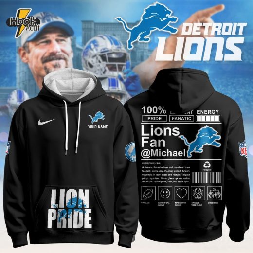 Top Gift for Lions Football Fans | Personalized Hoodie