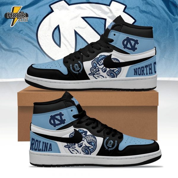 UNC Air Jordan 1 Sneaker Boots - Premium College Team Edition