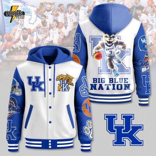 University of Kentucky Big Blue Baseball Hoodie Jacket