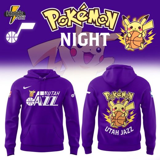 Utah Jazz Pokémon Limited Edition Hoodie 2025