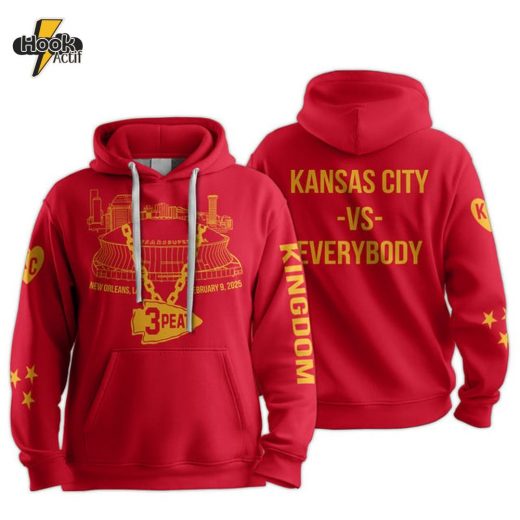 3 Peat Kansas City Football Unisex Hoodie