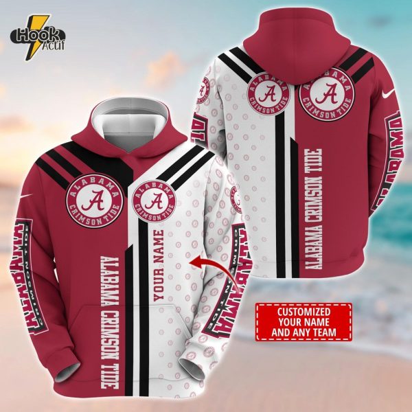 Alabama Crimson Tide Customized 3D Hoodie