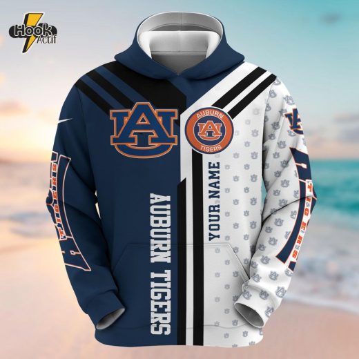 Auburn Tigers Customized 3D Hoodie V2