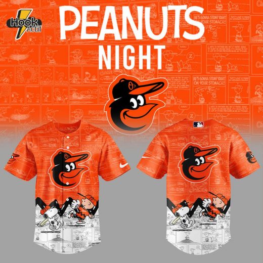 Baltimore Orioles 75th Anniversary of Peanuts Jersey