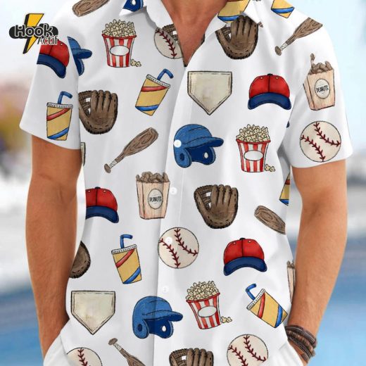 Baseball Dad Hawaiian Shirt