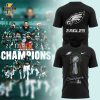 Smoker Midnight Green Philadelphia Eagles Super Bowl LIX Champions Lombardi Trophy T-shirt V2