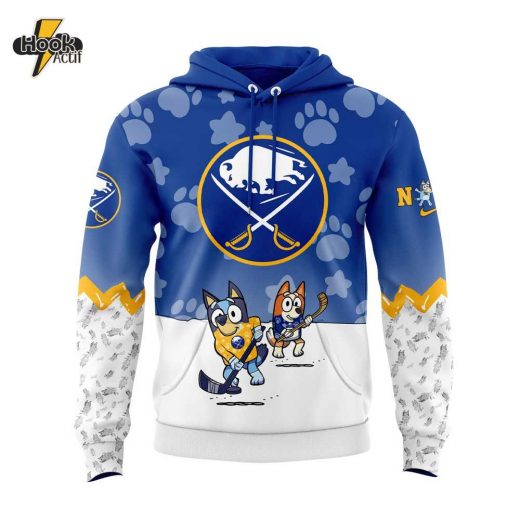 Buffalo Sabres Bluey and Bingo Hoodie