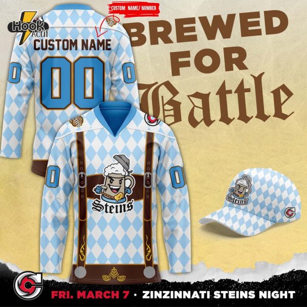 Cincinnati Cyclones x Zinzinnati Steins Jersey