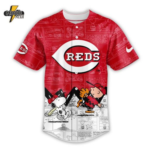 Cincinnati Reds 75th Anniversary of Peanuts Jersey