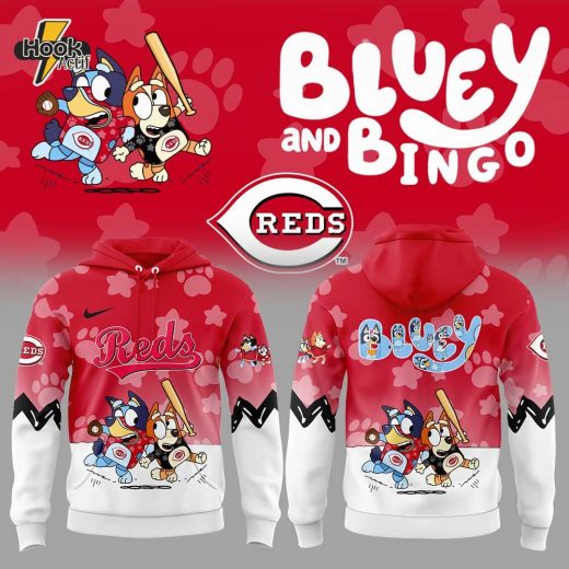 Cincinnati Reds Bluey and Bingo Hoodie