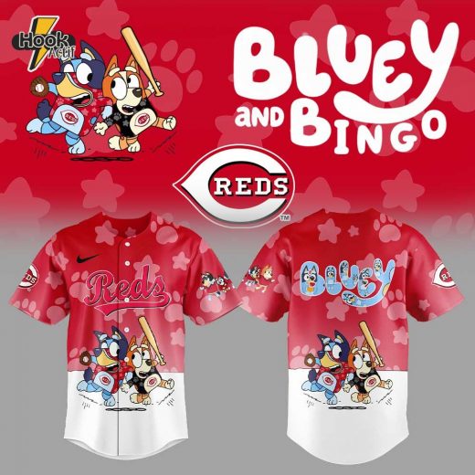 Cincinnati Reds Bluey and Bingo Jersey