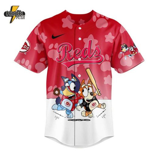 Cincinnati Reds Bluey and Bingo Jersey