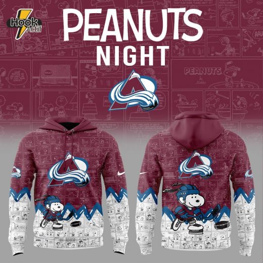 Colorado Avalanche Anniversary of Peanuts Hoodie