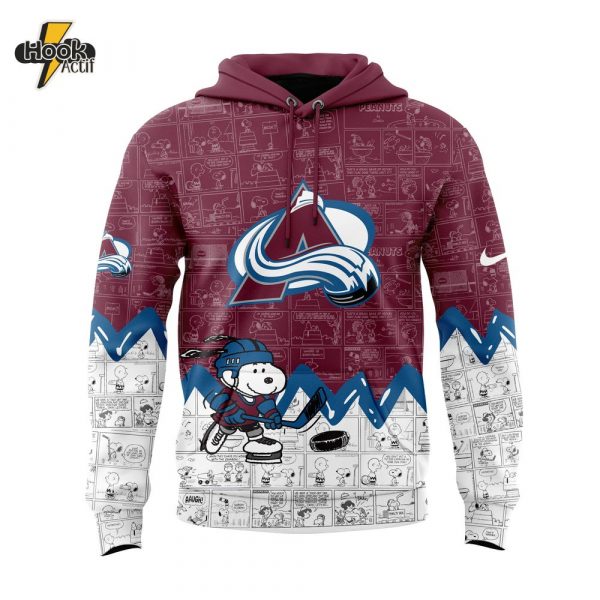 Colorado Avalanche Anniversary of Peanuts Hoodie – Buy Online at HookActif.com