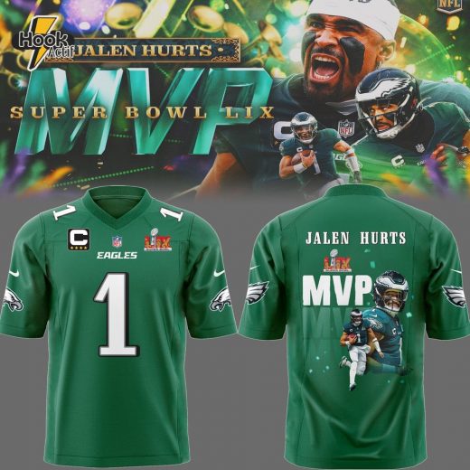 Eagles Football 2024 Limited “Super Bowl LIX MVP Jalen Hurts” White Jersey