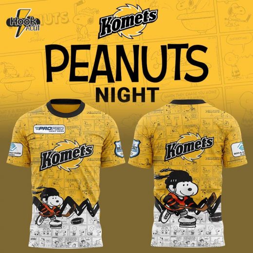 Fort Wayne Komets 75th Anniversary of Peanuts T-shirt