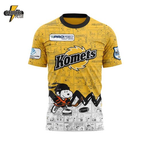 Fort Wayne Komets 75th Anniversary of Peanuts T-shirt