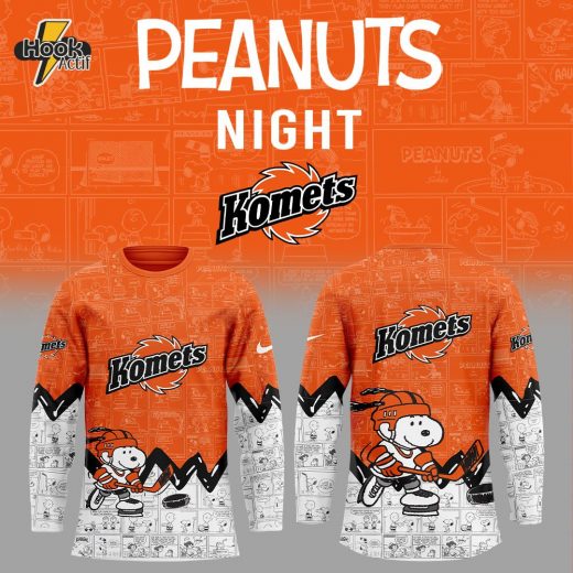 Fort Wayne Komets Anniversary of Peanuts Jersey