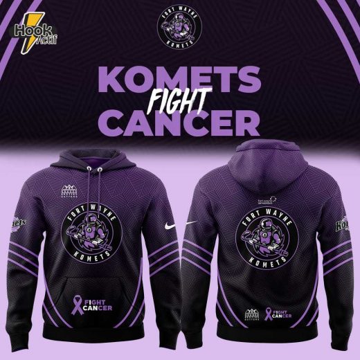 Fort Wayne Komets Fight Cancer Night Hoodie