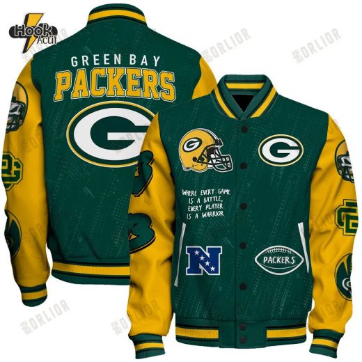 Green Bay Packers National Football League Conquer Every Field Unisex Varsity Jacket