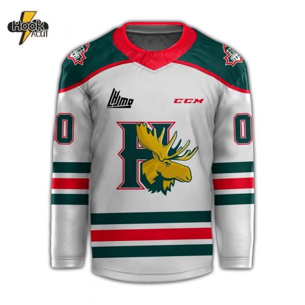 Halifax Mooseheads New Hockey Jersey – Buy Online at HookActif.com