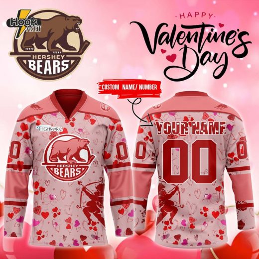 Hershey Bears x Valentines Day Hockey Jersey 2025