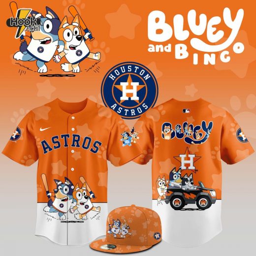 Houston Astros Bluey and Bingo Jersey Orange