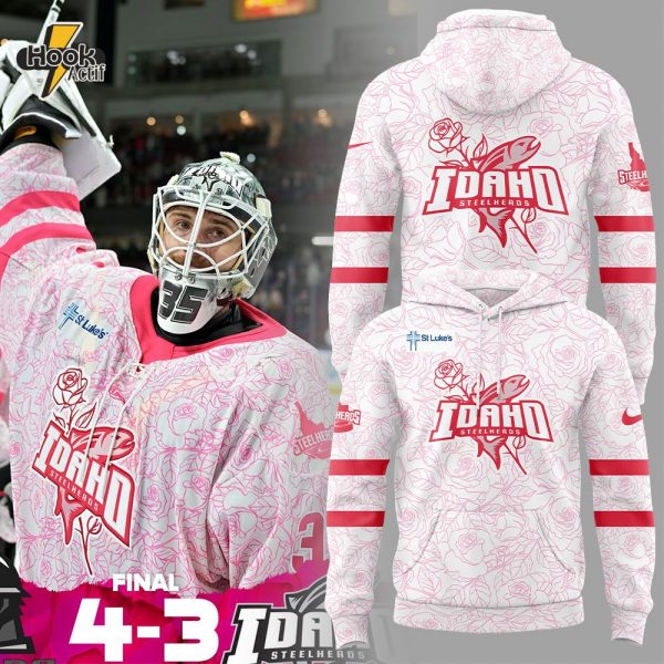 Idaho Steelheads Pink in the Rink Hoodie - Hockey Awareness Merch