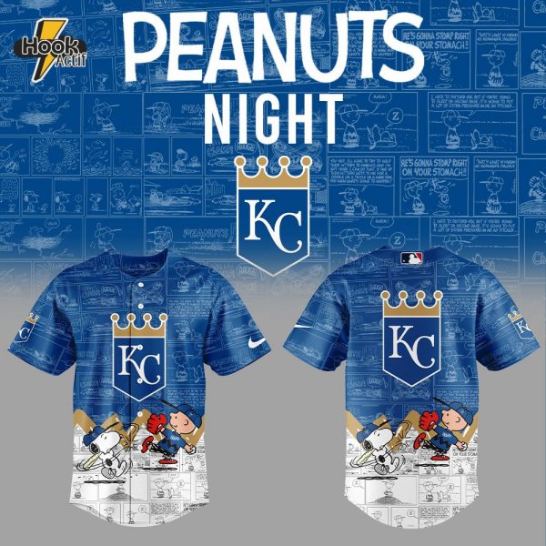 Kansas City Royals 75th Anniversary of Peanuts Jersey
