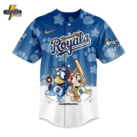 Kansas City Royals Bluey and Bingo Jersey