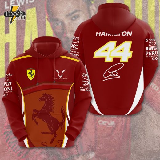 Lewis Hamilton x Scuderia Ferrari 3D Hoodie